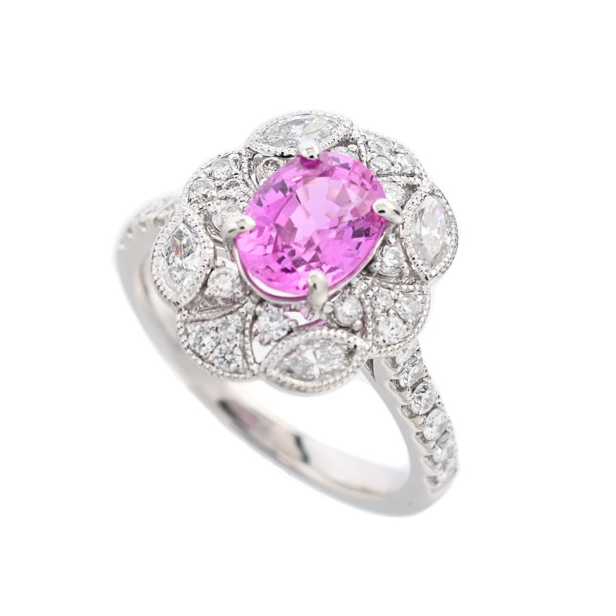 【中古A品】  ノンブランドジュエリー ピンクサファイア リング   プラチナ950 横浜関内店