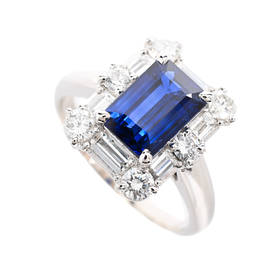 【中古A品】  ノンブランドジュエリー サファイア リング   プラチナ900 横浜関内店