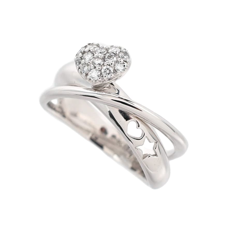 【中古A品】  ポンテヴェキオ ダイヤ リング   K18ホワイトゴールド 元町本店