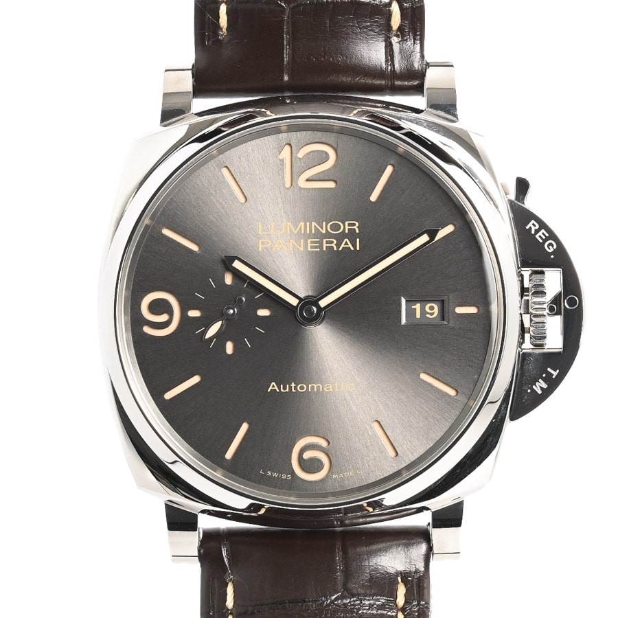 【中古A品】  パネライ ルミノール ドゥエ スリーデイズ オートマティック アッチャイオ 45mm  PAM00943 ステンレス 銀座