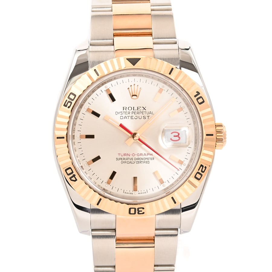 【中古A品】  ロレックス ターノグラフ  116261 ステンレス/ピンクゴールド 銀座