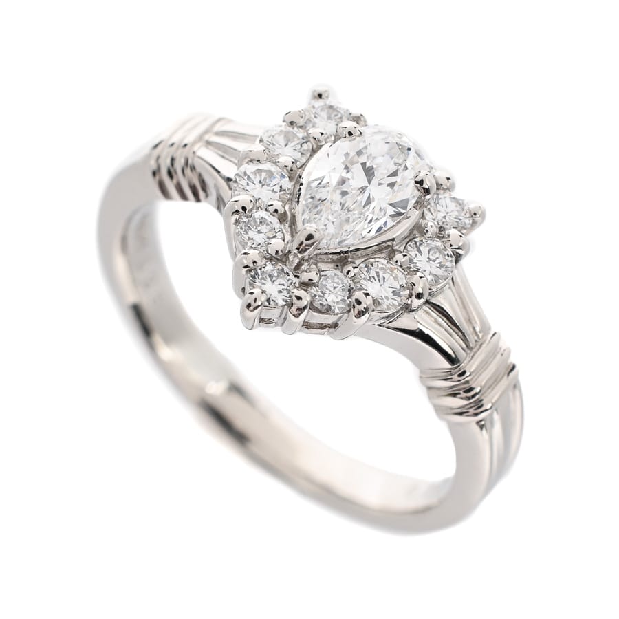 【中古A品】  イブサンローラン ダイヤ リング   Pt950 元町本店