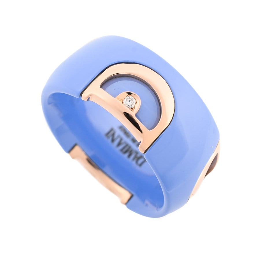 【中古A品】  ダミアーニ Dアイコン   K18ピンクゴールド/セラミック(K18PG/セラミック) THE YOKOHAMA FRONT