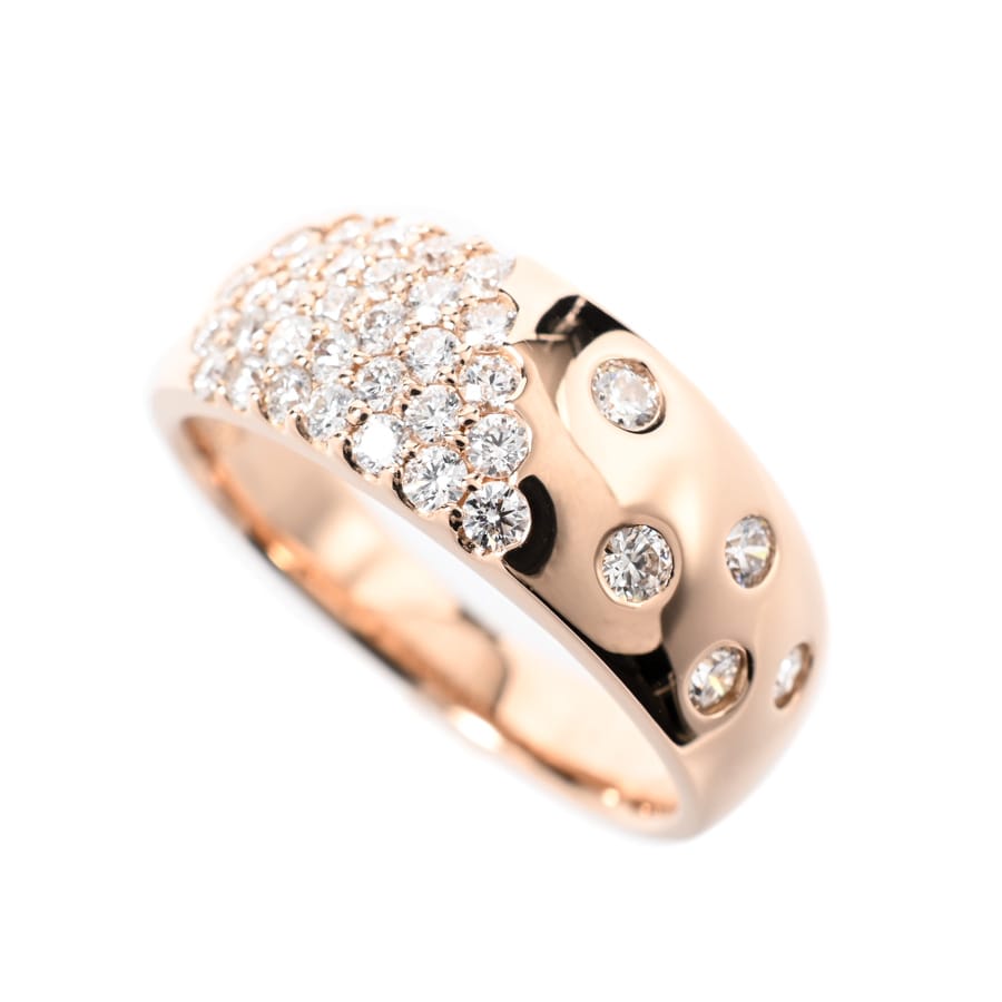 【中古A品】  ラザールダイヤモンド ダイヤ リング   K18ピンクゴールド 横浜関内店