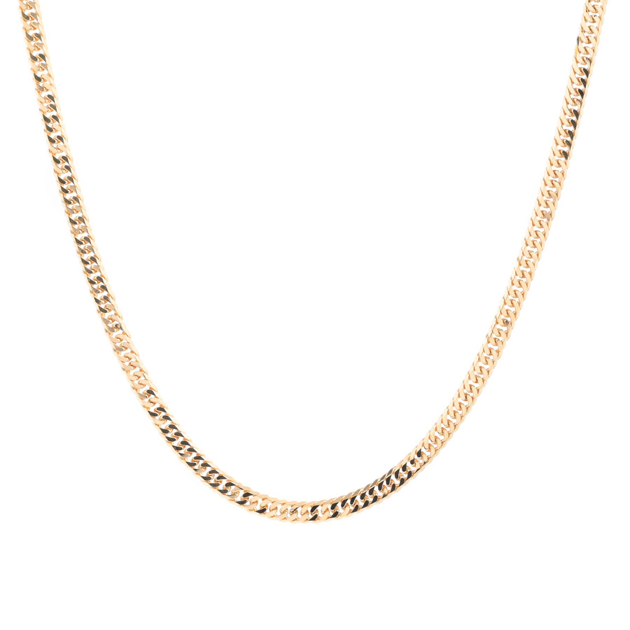 【中古A品】  ノンブランドジュエリー 喜平ネックレス 6面ダブル 30.8g   K18YG 銀座