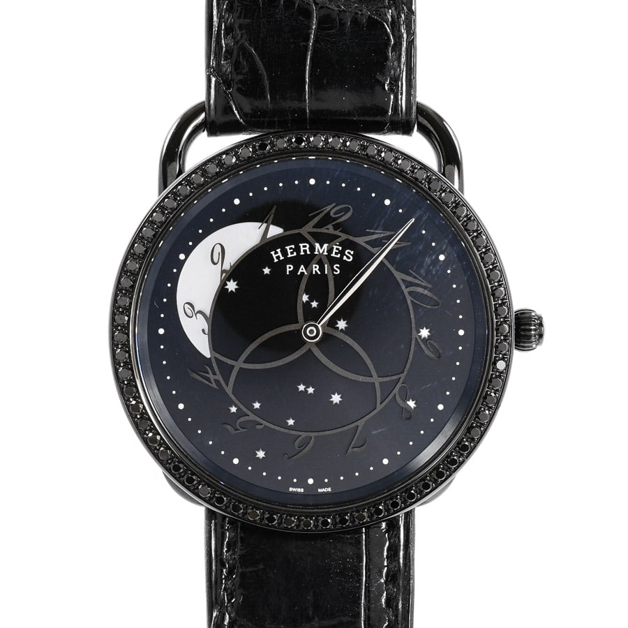 【中古A品】  エルメス アルソー ロンド デ ズゥール  AR5A.530 ステンレスPVD 銀座