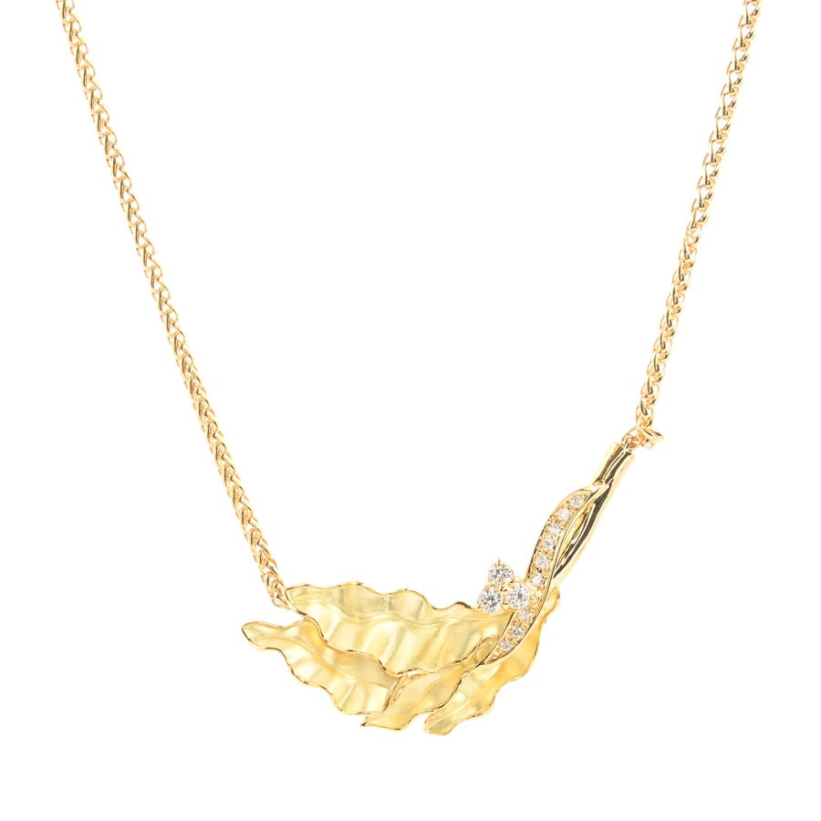 【中古A品】  ジュネ ダイヤ ネックレス   K18イエローゴールド 元町本店