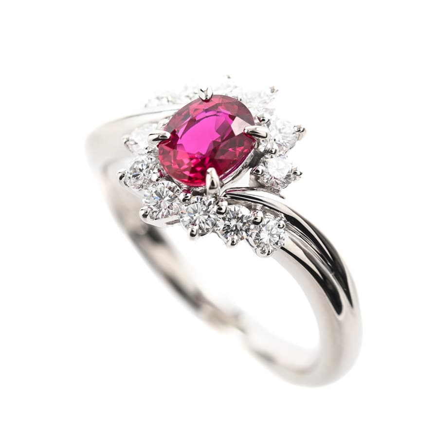 【中古A品】  ミキモト ルビー リング   Pt950 銀座