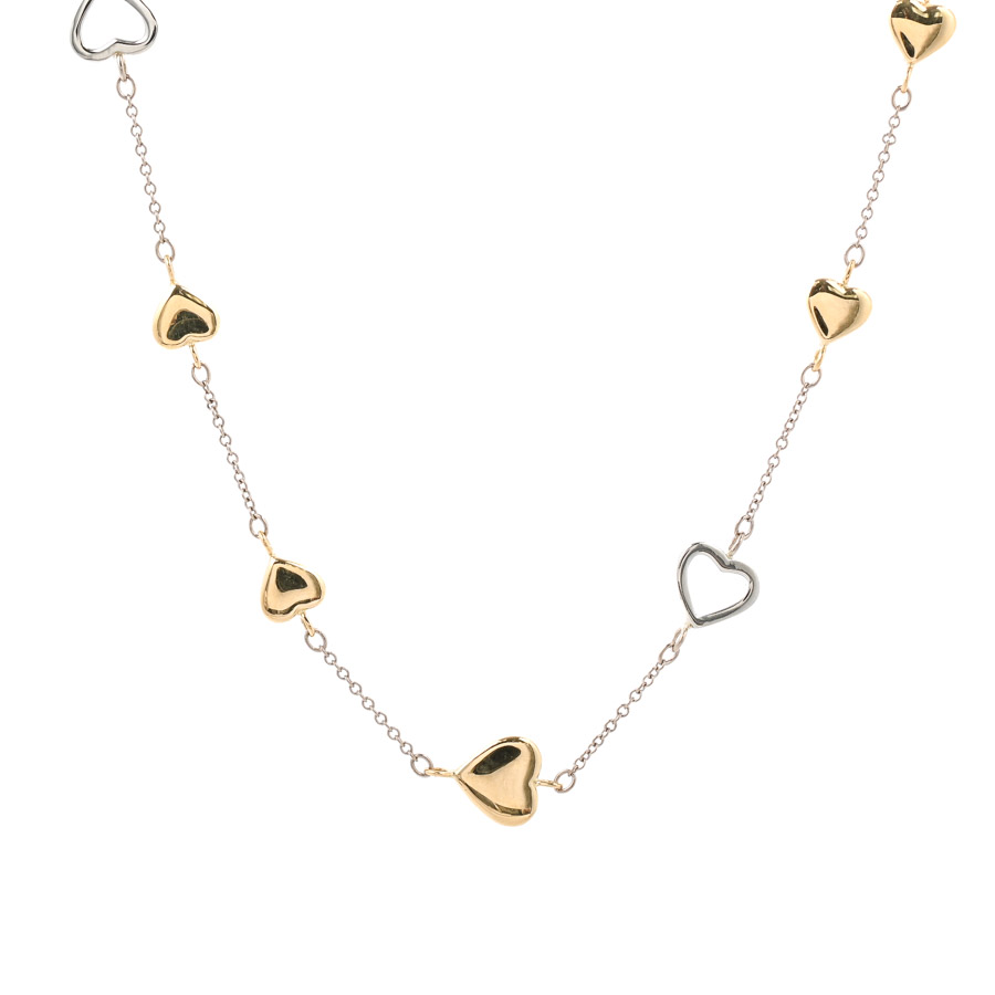 【中古A品】  ティファニー マルチハート   K18YG/WG 横浜関内店