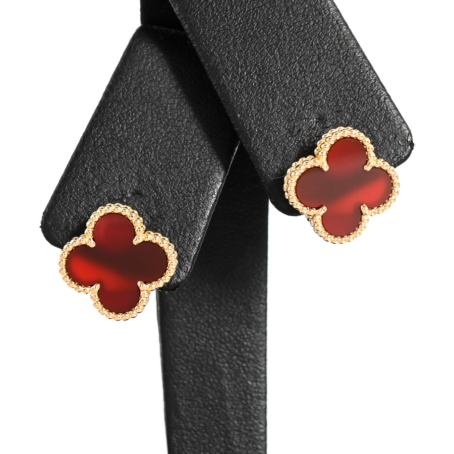 【中古A品】  ヴァンクリーフアーペル ヴィンテージアルハンブラ  VCARD40400 K18イエローゴールド 銀座