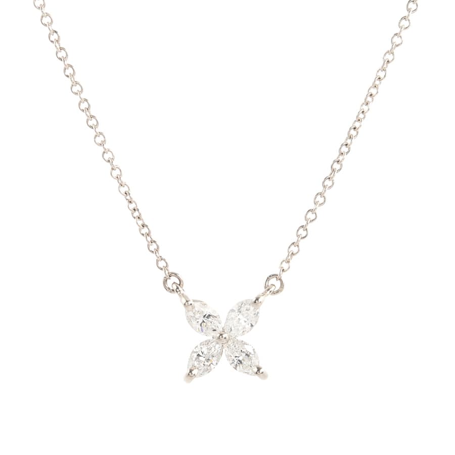 【中古A品】  ティファニー ビクトリア スモール   プラチナ950(Pt950) THE YOKOHAMA FRONT