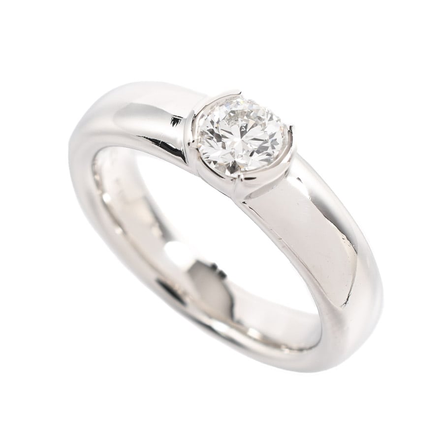 【中古A品】  ティファニー ドッツソリティア   Pt950 銀座