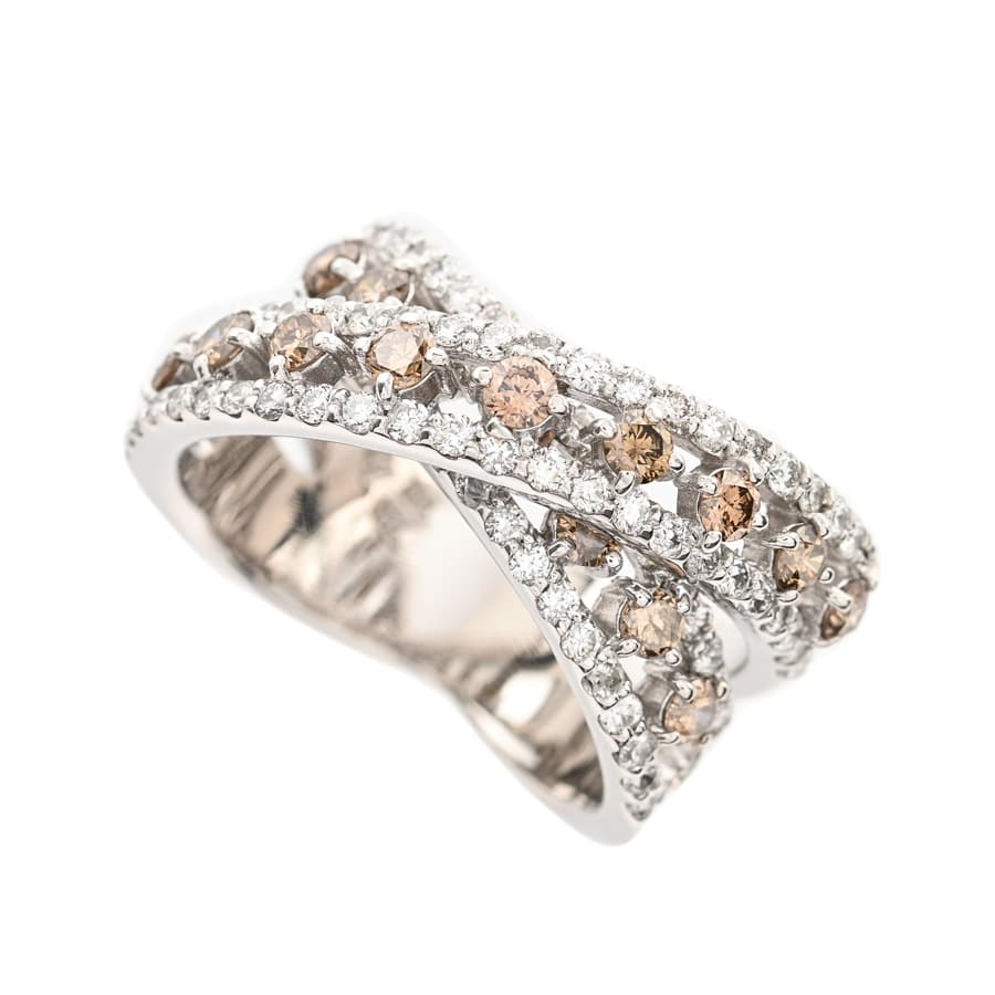 【中古A品】  ポンテヴェキオ ダイヤ リング   K18ホワイトゴールド 元町本店