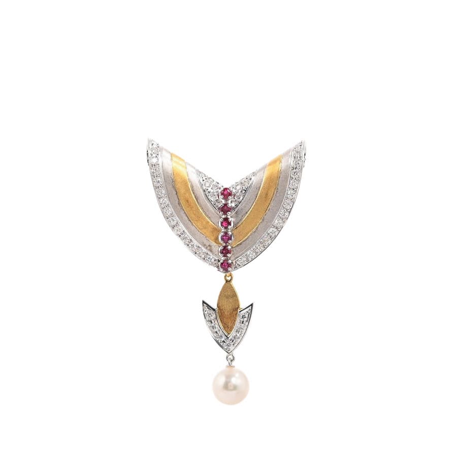 【中古A品】  ミキモト パール ブローチ    横浜関内店