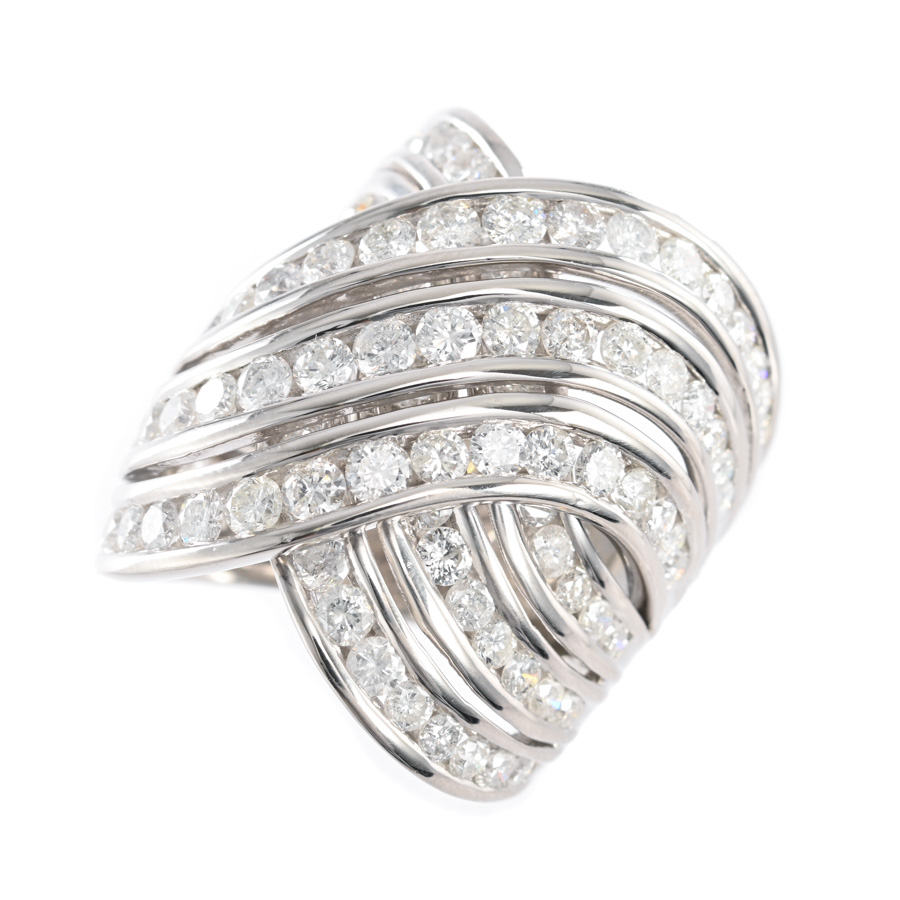 【中古A品】  ノンブランドジュエリー ダイヤ リング   プラチナ900 銀座