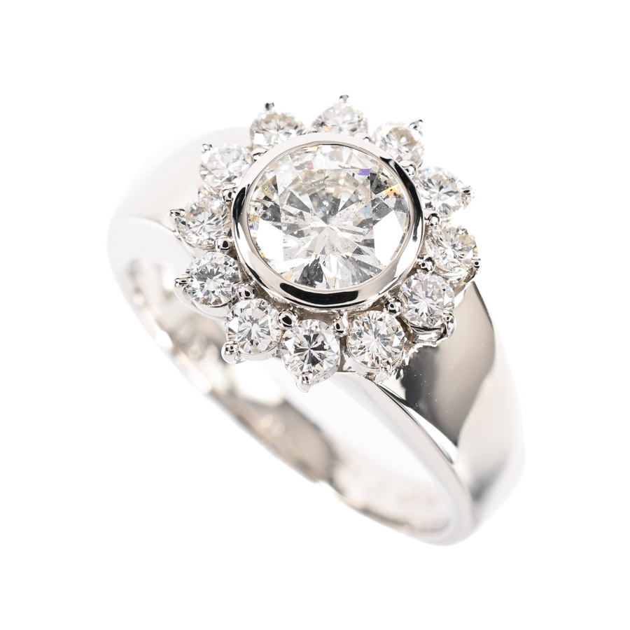 【中古A品】  ノンブランドジュエリー ダイヤ リング   プラチナ900 元町本店