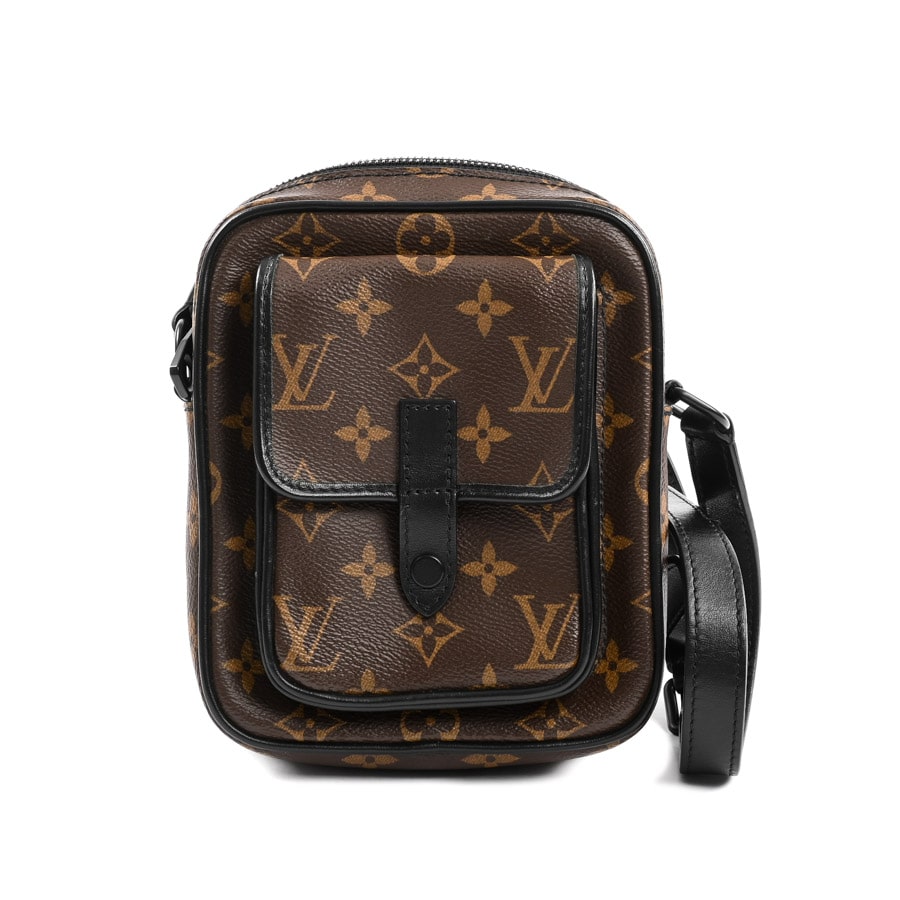 【中古A品】  ルイヴィトン クリストファーウェアラブルウォレット モノグラムマカサー M69404  THE YOKOHAMA FRONT