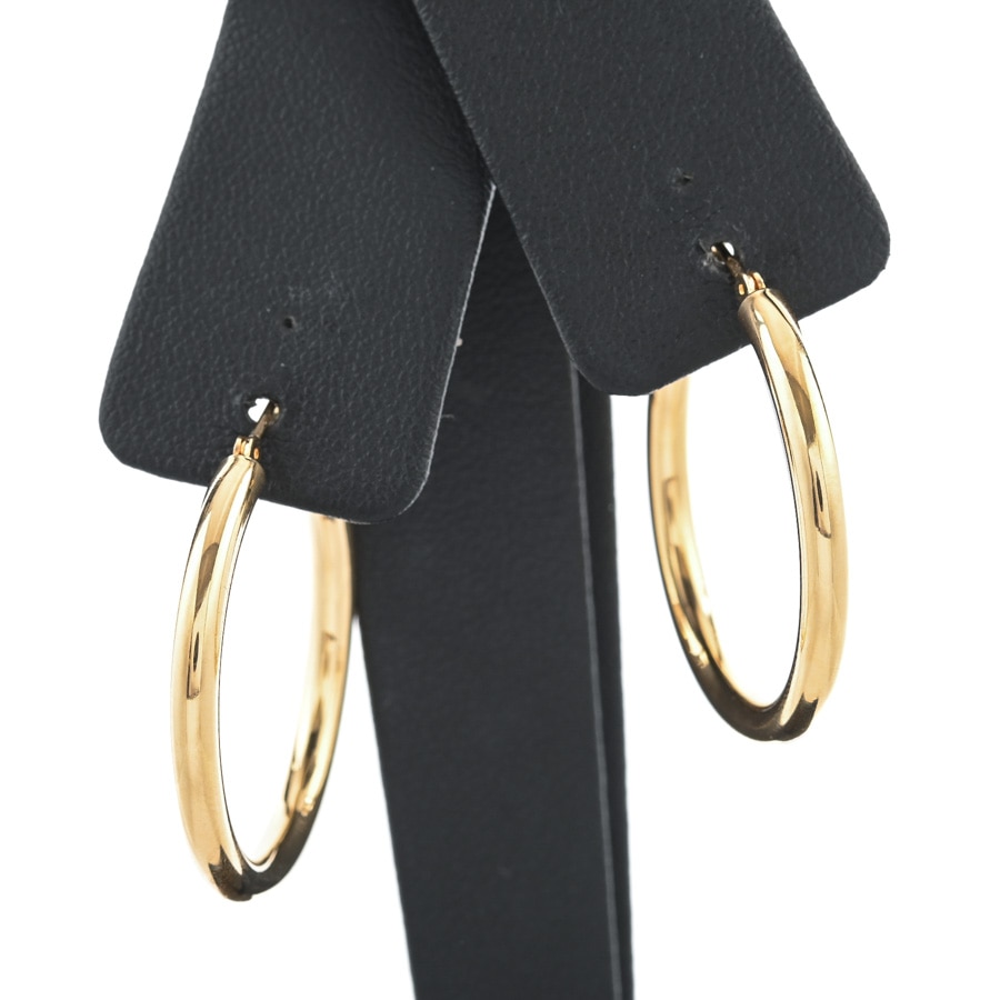 【中古A品】  ノンブランドジュエリー フープ   K18YG 銀座