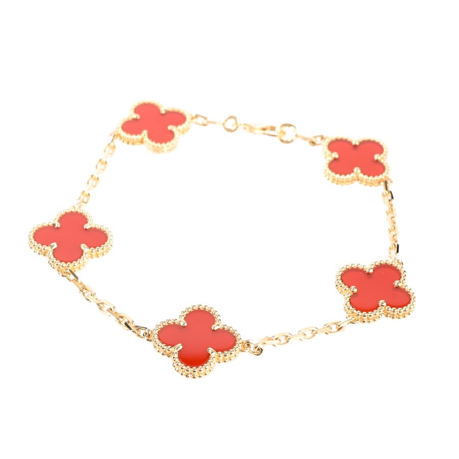 【中古A品】  ヴァンクリーフアーペル ヴィンテージアルハンブラ  VCARD35500 K18イエローゴールド 横浜関内店