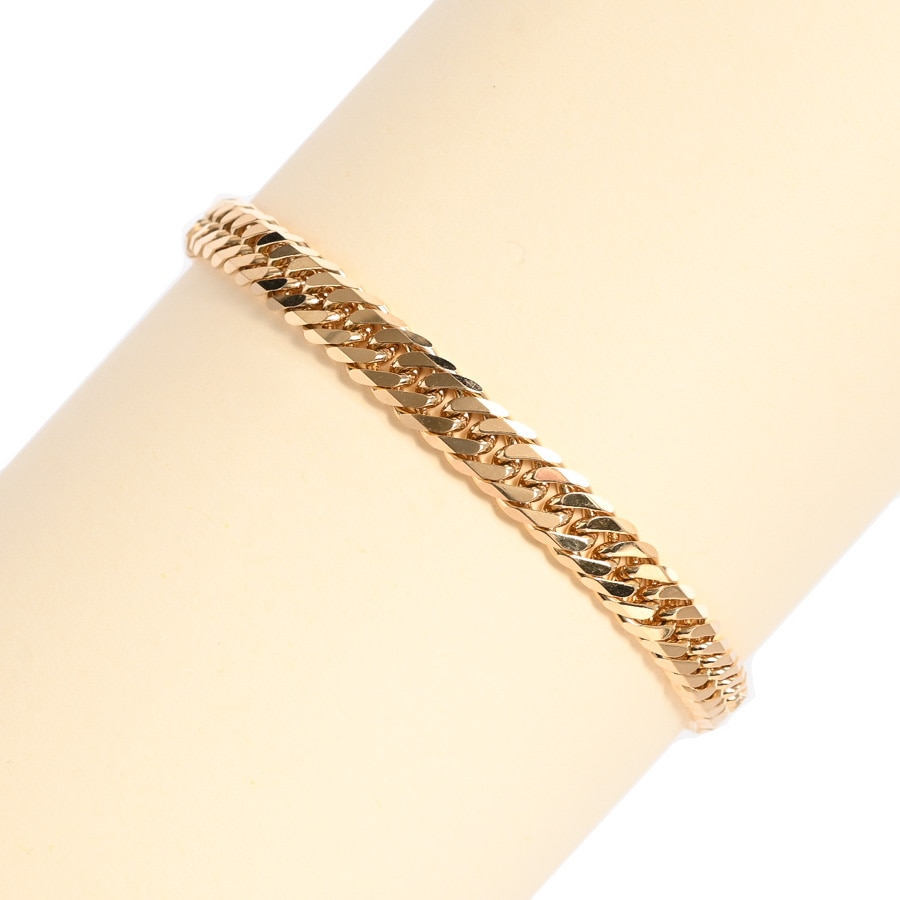 【中古A品】  ノンブランドジュエリー 喜平ブレスレット 6面ダブル 21.8g   K18YG 新宿歌舞伎町店