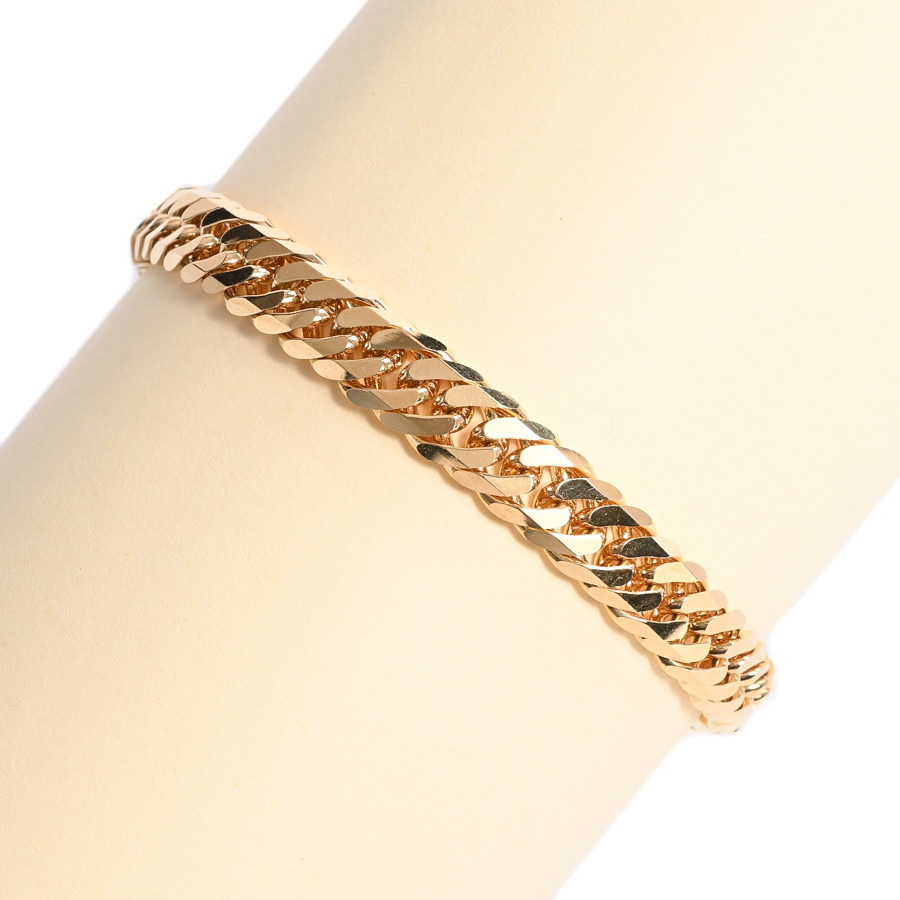 【中古A品】  ノンブランドジュエリー 喜平ブレスレット 6面ダブル 30.7g   K18YG 新宿歌舞伎町店