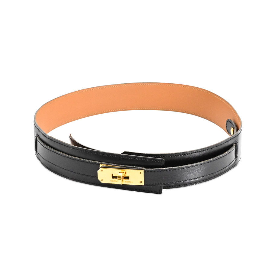 【中古B品】  エルメス ケリーベルト   ボックスカーフ 新宿歌舞伎町店