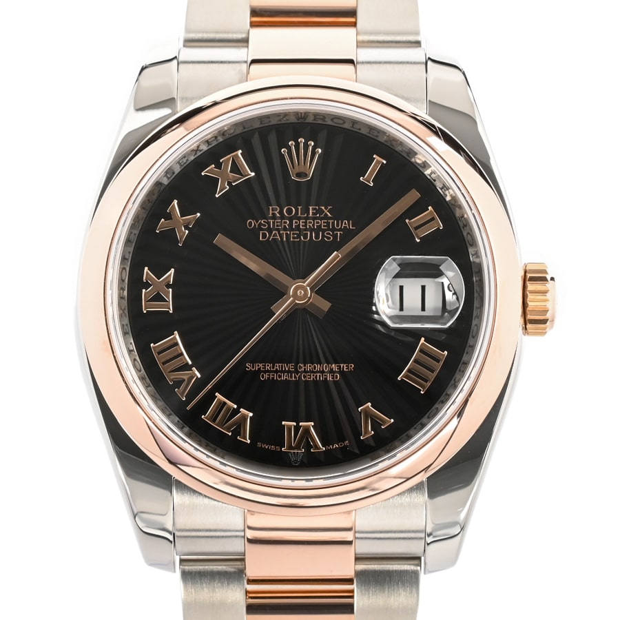 【中古A品】  ロレックス デイトジャスト  116201 ステンレス/ピンクゴールド THE YOKOHAMA FRONT