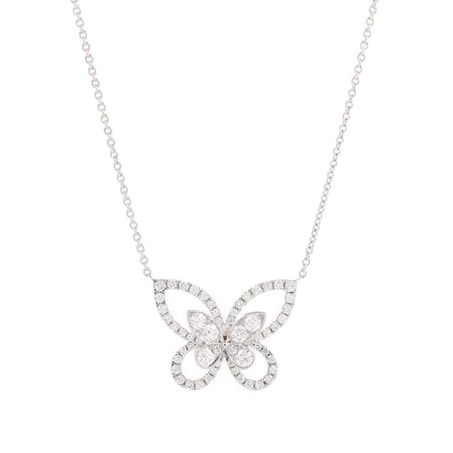 【中古A品】  グラフ バタフライシルエット  RGP393 K18ホワイトゴールド 横浜関内店