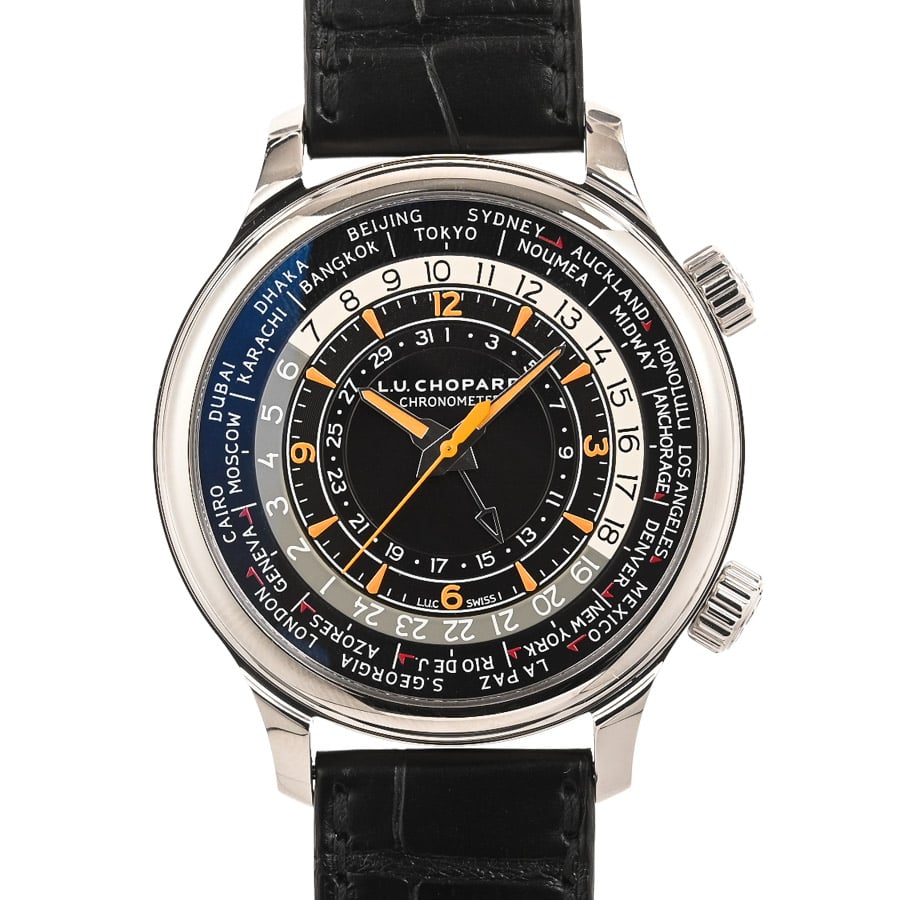 【中古A品】  ショパール L.U.C タイムトラベラー ワン  168574-3001 ステンレス 銀座