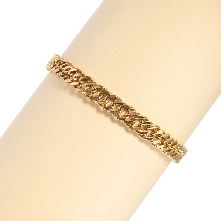 【中古A品】  ノンブランドジュエリー 喜平ブレスレット 2面ダブル 20.5g   K18YG 横浜関内店