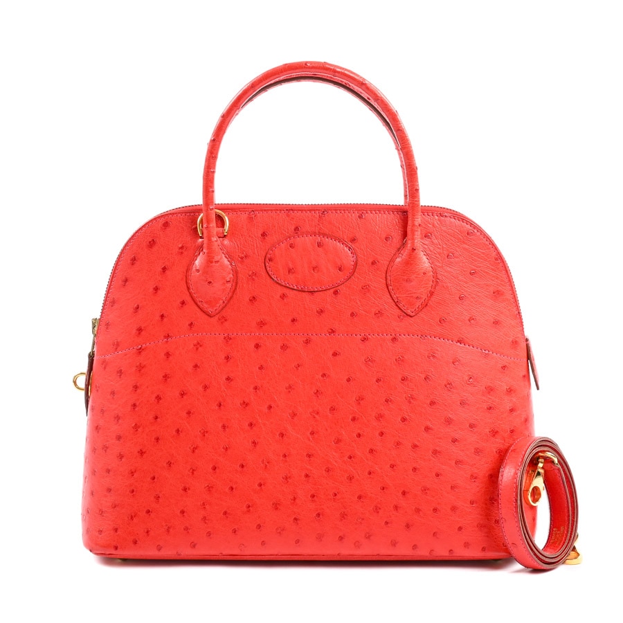 【中古A品】  エルメス ボリード31   オーストリッチ 元町本店