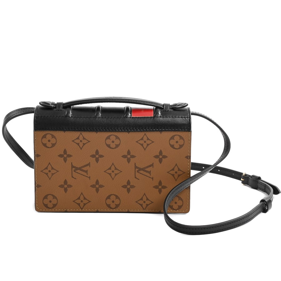 【中古A品】  ルイヴィトン ブックウォレットオンチェーン モノグラムリバース M81830  THE YOKOHAMA FRONT