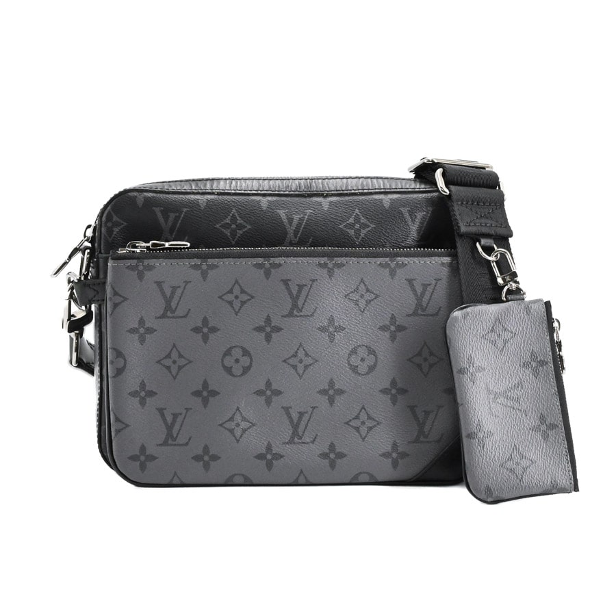 【中古AB品】  ルイヴィトン トリオメッセンジャー モノグラムエクリプス M69443  元町本店