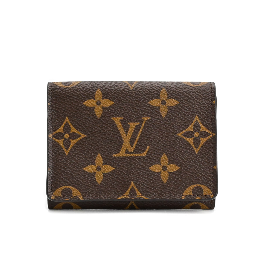 【中古A品】  ルイヴィトン アンヴェロップカルトドゥヴィジット モノグラム M63801  元町本店