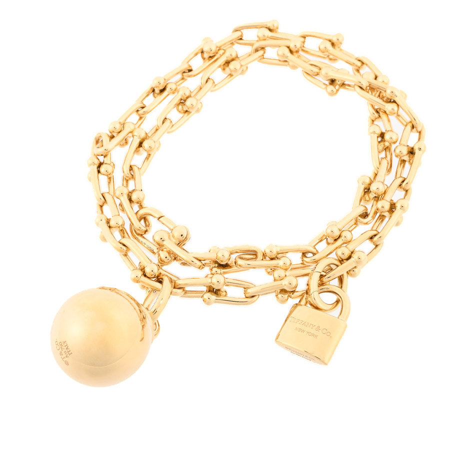 【中古A品】  ティファニー ハードウェア スモールラップ   K18イエローゴールド 新宿歌舞伎町店