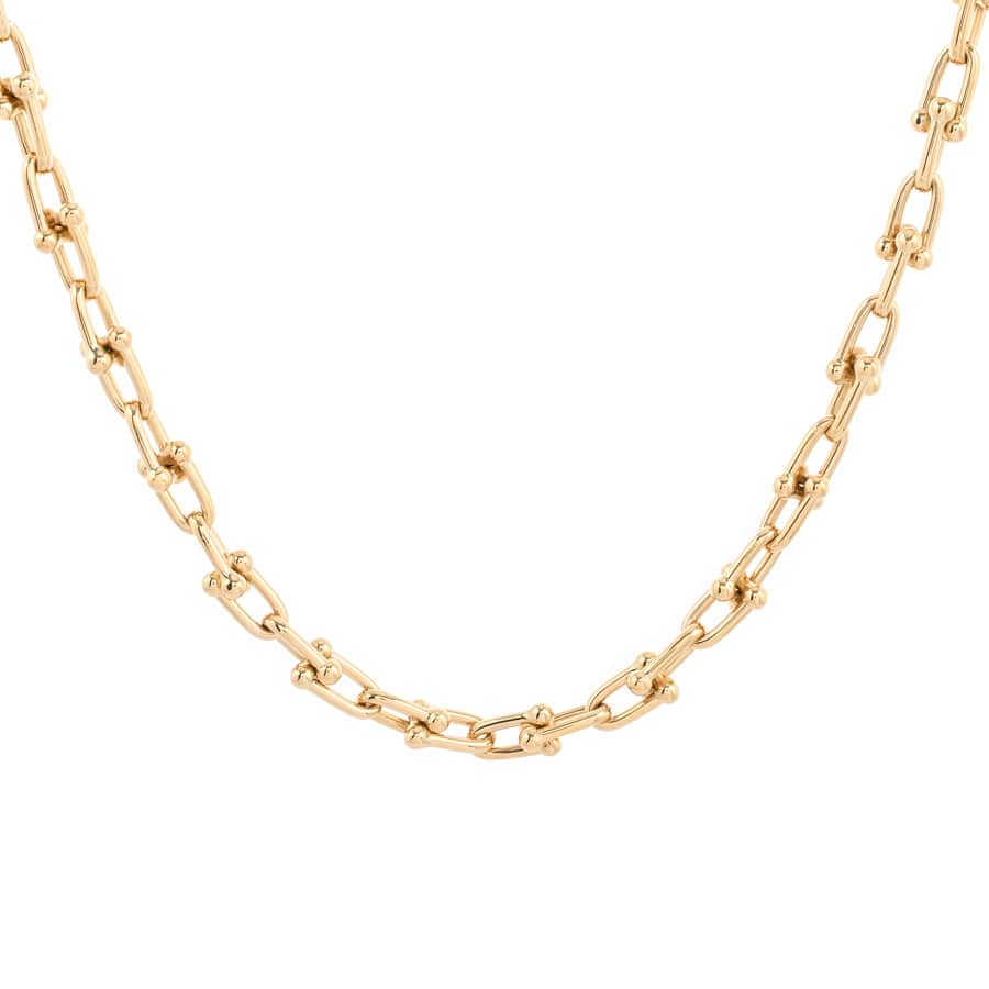 【中古A品】  ティファニー ハードウェア スモールリンク   K18イエローゴールド 横浜関内店