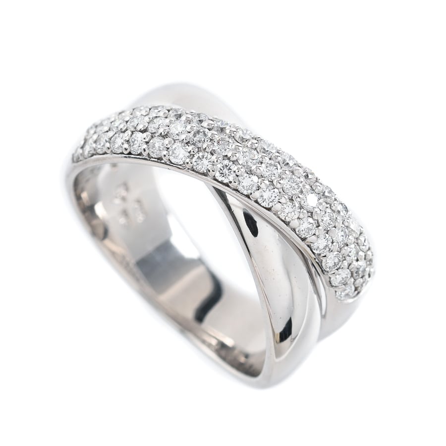 【中古A品】  ポンテヴェキオ ダイヤ リング   K18ホワイトゴールド THE YOKOHAMA FRONT