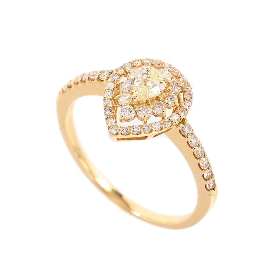 【中古A品】  ノンブランドジュエリー ダイヤ リング   K18YG 横浜関内店