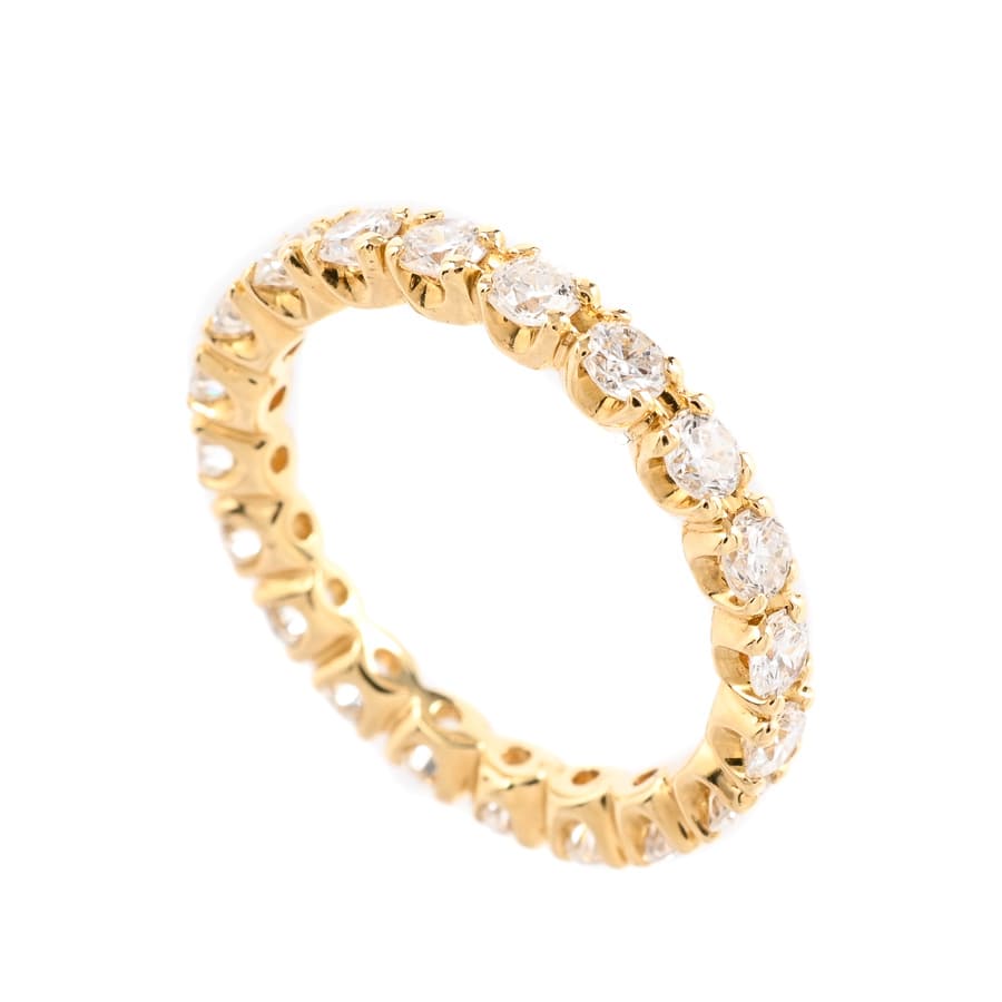 【中古A品】  ノンブランドジュエリー ダイヤ リング   K18YG 元町本店