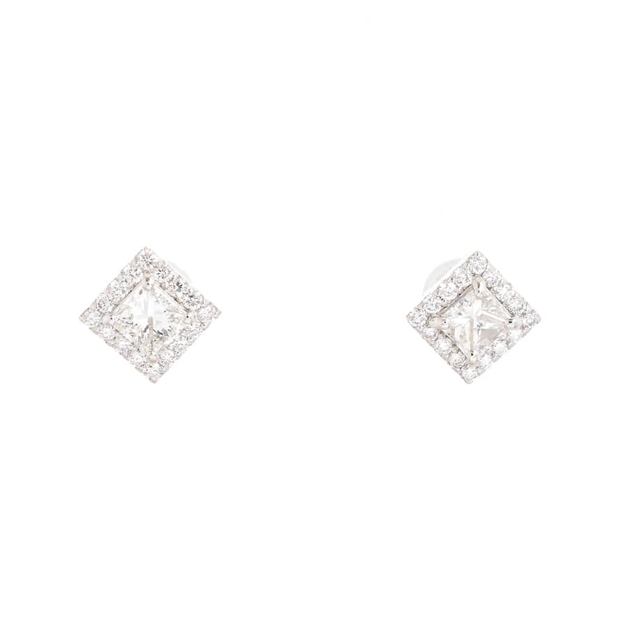 【新品】  ノンブランドジュエリー ダイヤ ピアス   Pt950/900 横浜関内店