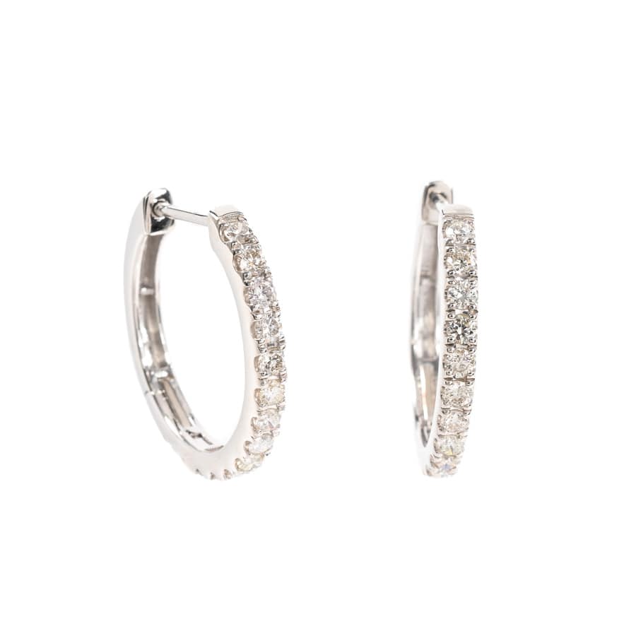 【中古A品】  ノンブランドジュエリー ダイヤ ピアス   K18ホワイトゴールド 横浜関内店