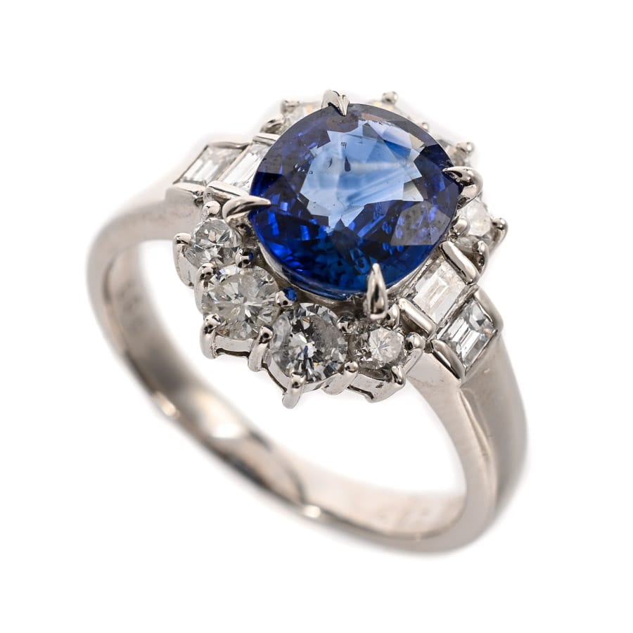 【中古A品】  ノンブランドジュエリー サファイア リング   プラチナ900 横浜関内店