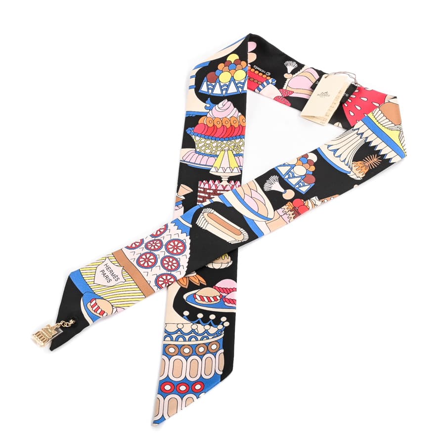 【中古SA品】  エルメス ツイリーチャーム   シルク 元町本店