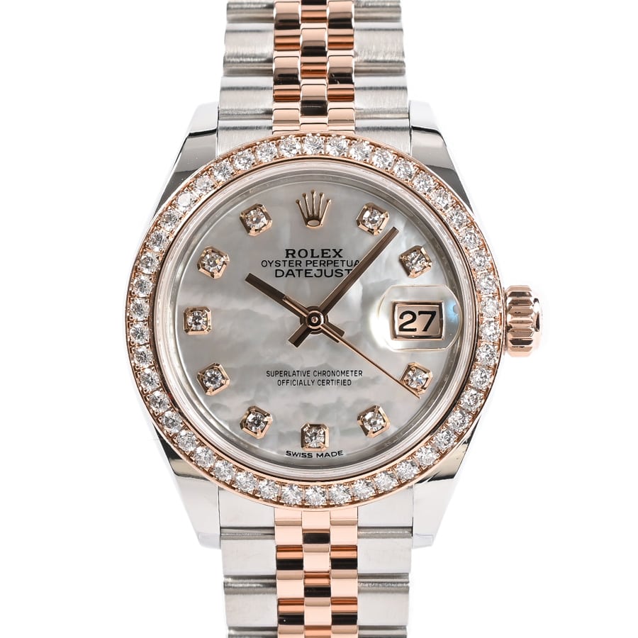 【中古A品】  ロレックス デイトジャスト28  279381RBR/J ステンレス/ピンクゴールド THE YOKOHAMA FRONT