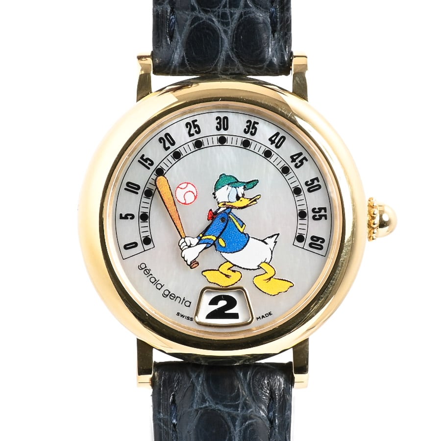 【中古A品】  ジェラルドジェンタ レトロファンタジー 34mm  G.3612 イエローゴールド 銀座