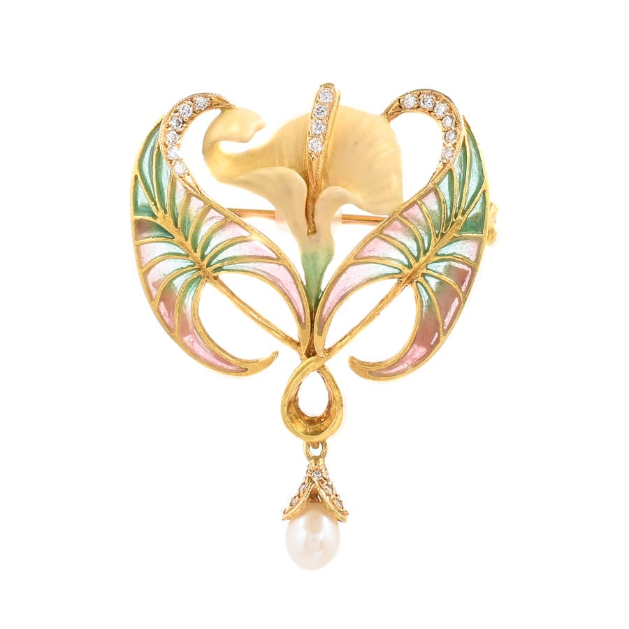 【中古A品】  マリエラ ダイヤ ペンダント   K18イエローゴールド 銀座