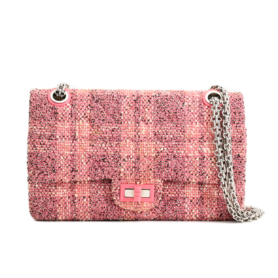 【中古AB品】  シャネル 2.55ハンドバッグ 2.55 A37586 ツイード THE YOKOHAMA FRONT