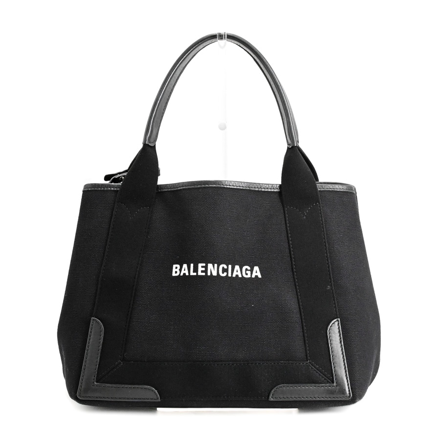 【中古AB品】  バレンシアガ ネイビーカバスS  339933 キャンバス THE YOKOHAMA FRONT