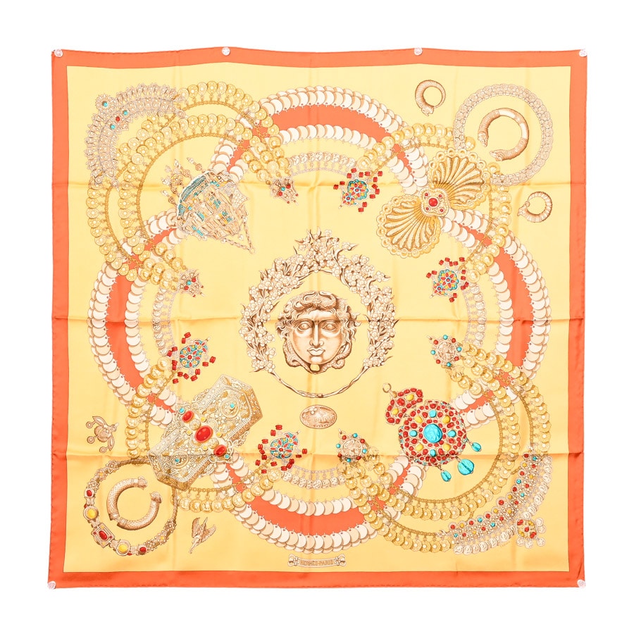 【中古A品】  エルメス カレ90   シルク 銀座