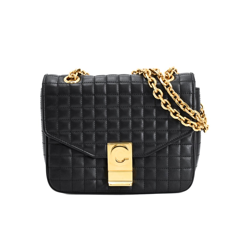 【中古A品】  セリーヌ Cスモールチェーンショルダーバッグ  188403 カーフ 横浜関内店